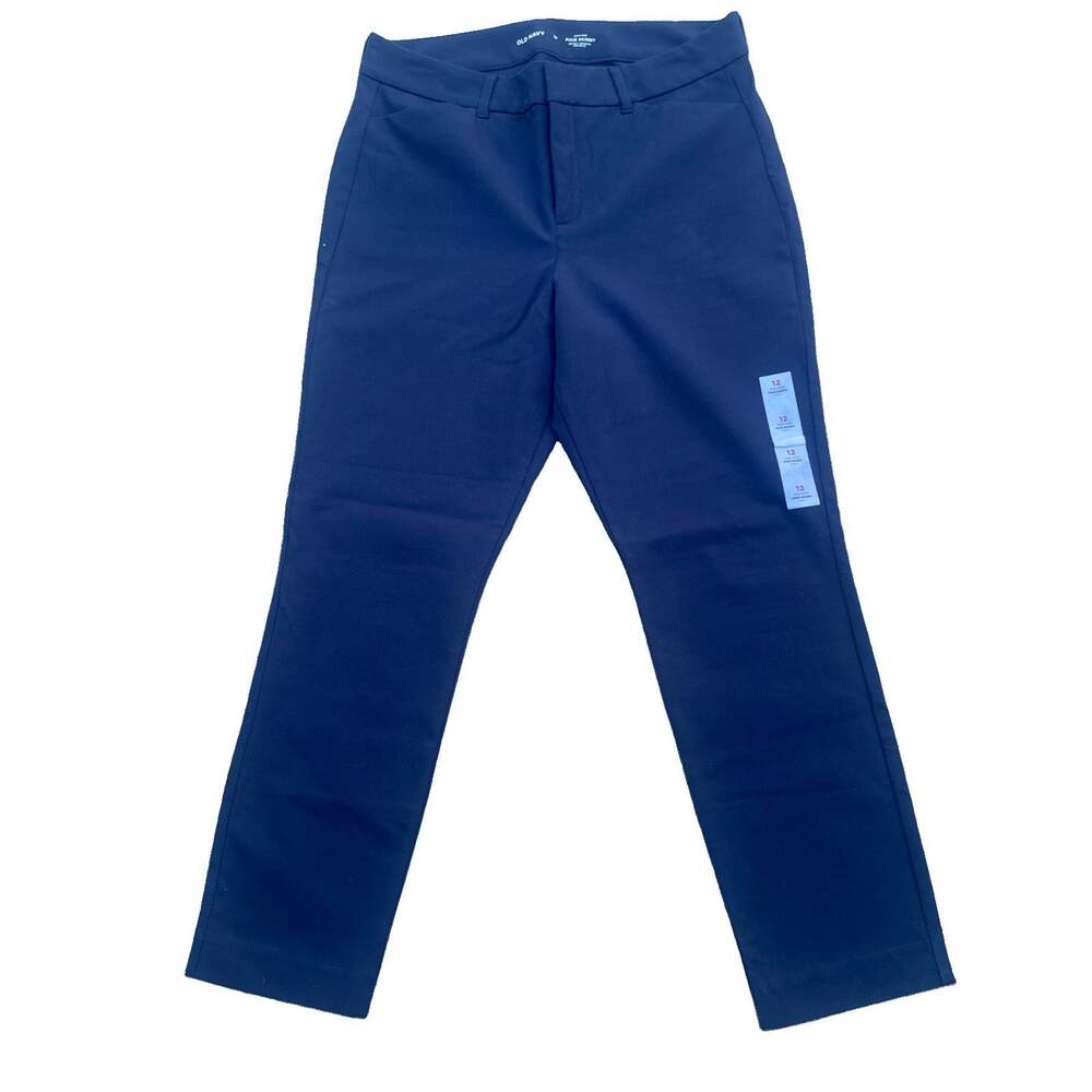 Old Navy Women's High-Rise Pixie Skinny Pants, Navy, Size 12, NWOT